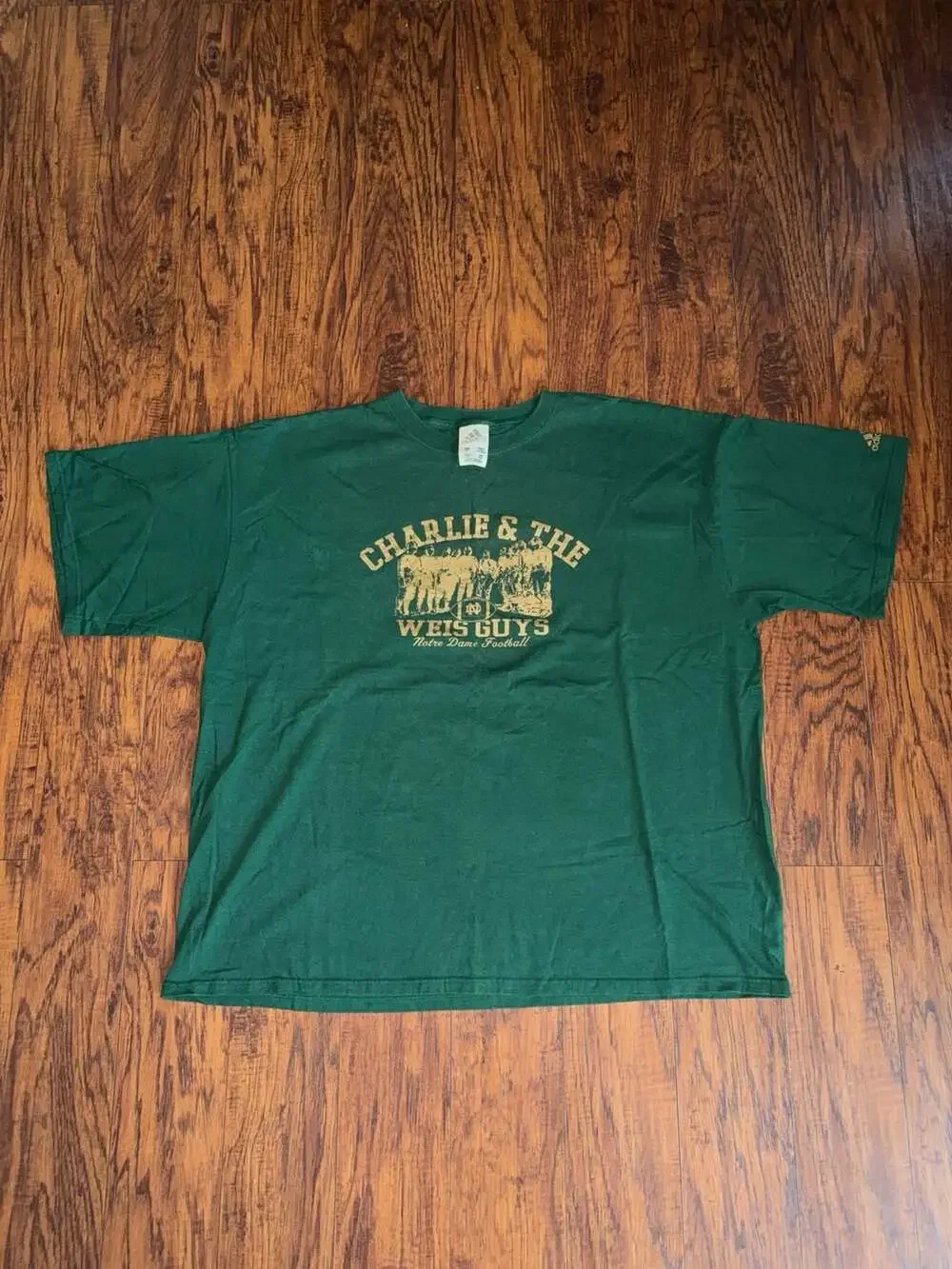 Adidas Notre Dame Fighting Irish Charlie & The Weis Guys Vintage Graphic T-Shirt